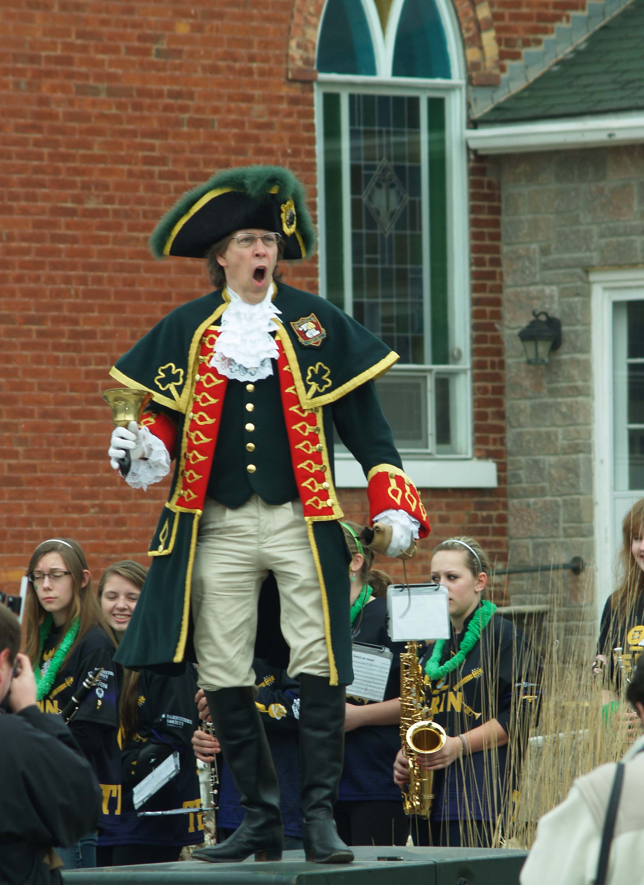 Town Crier - St. Patrick's Day proclamation